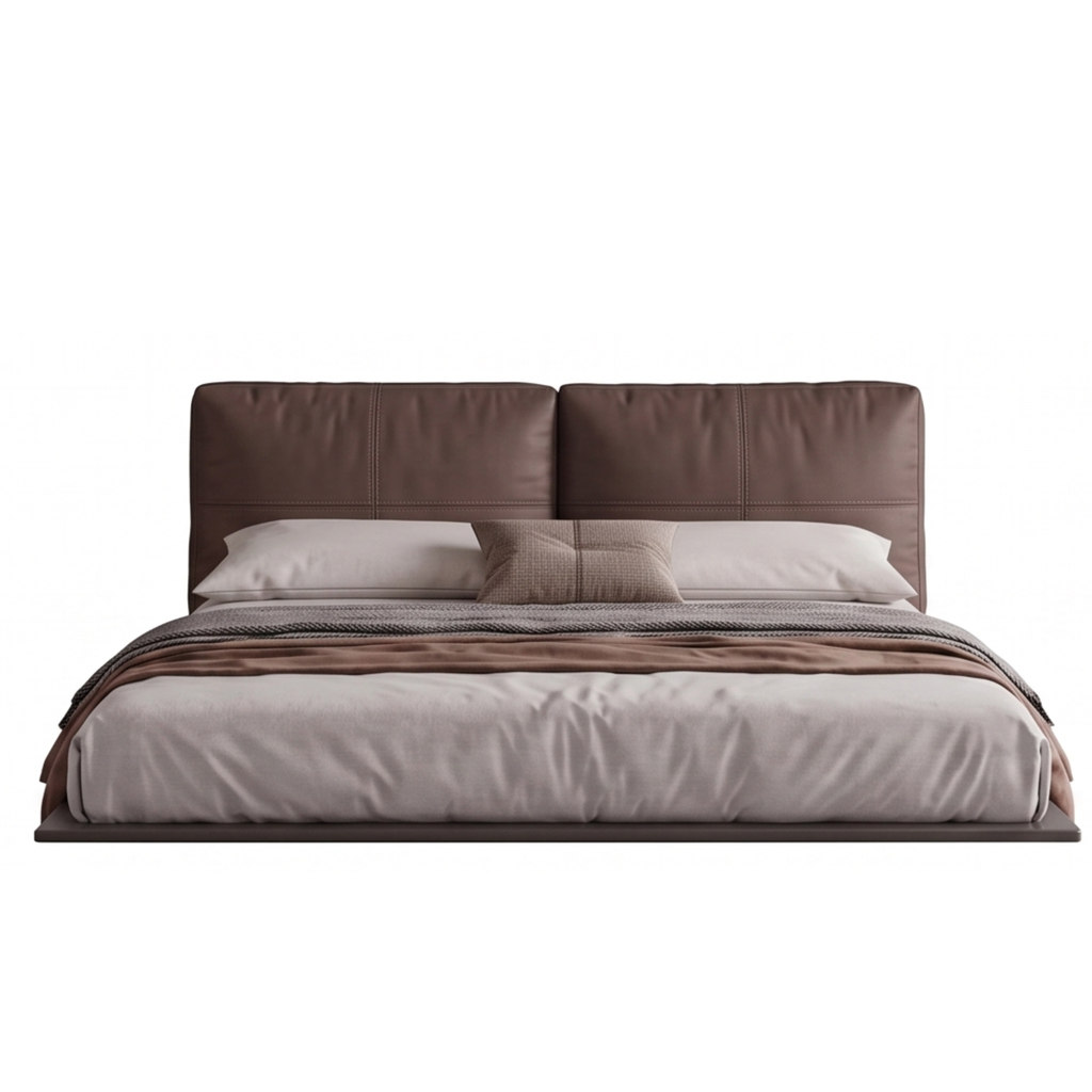 Front view of the Ashborne floating platform bed