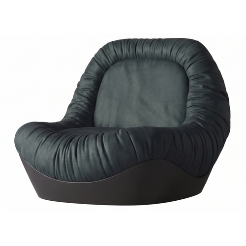 Right view of the Cinder low-profile sculptural lounge chair