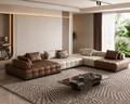 Cremont channel-tufted modular sectional sofa styled in a refined modern living room