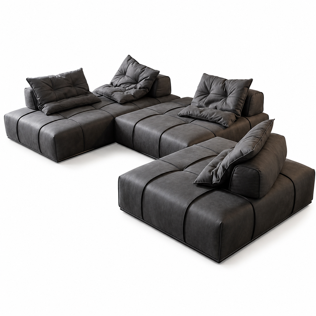 Libero low-profile sofa modules arranged for conversation
