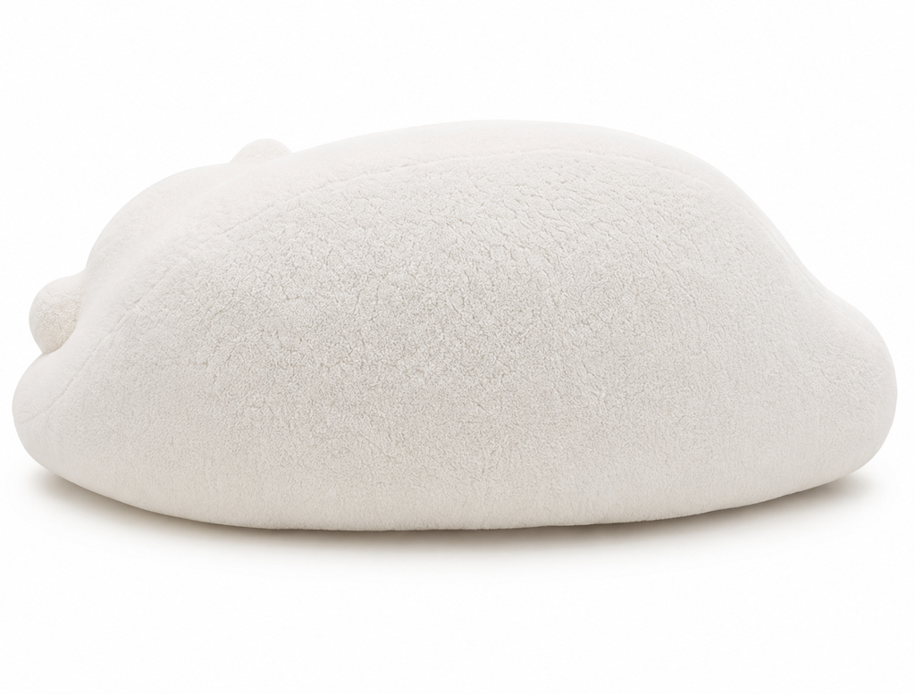 Back view of the Nanuk rounded upholstered lounge chair