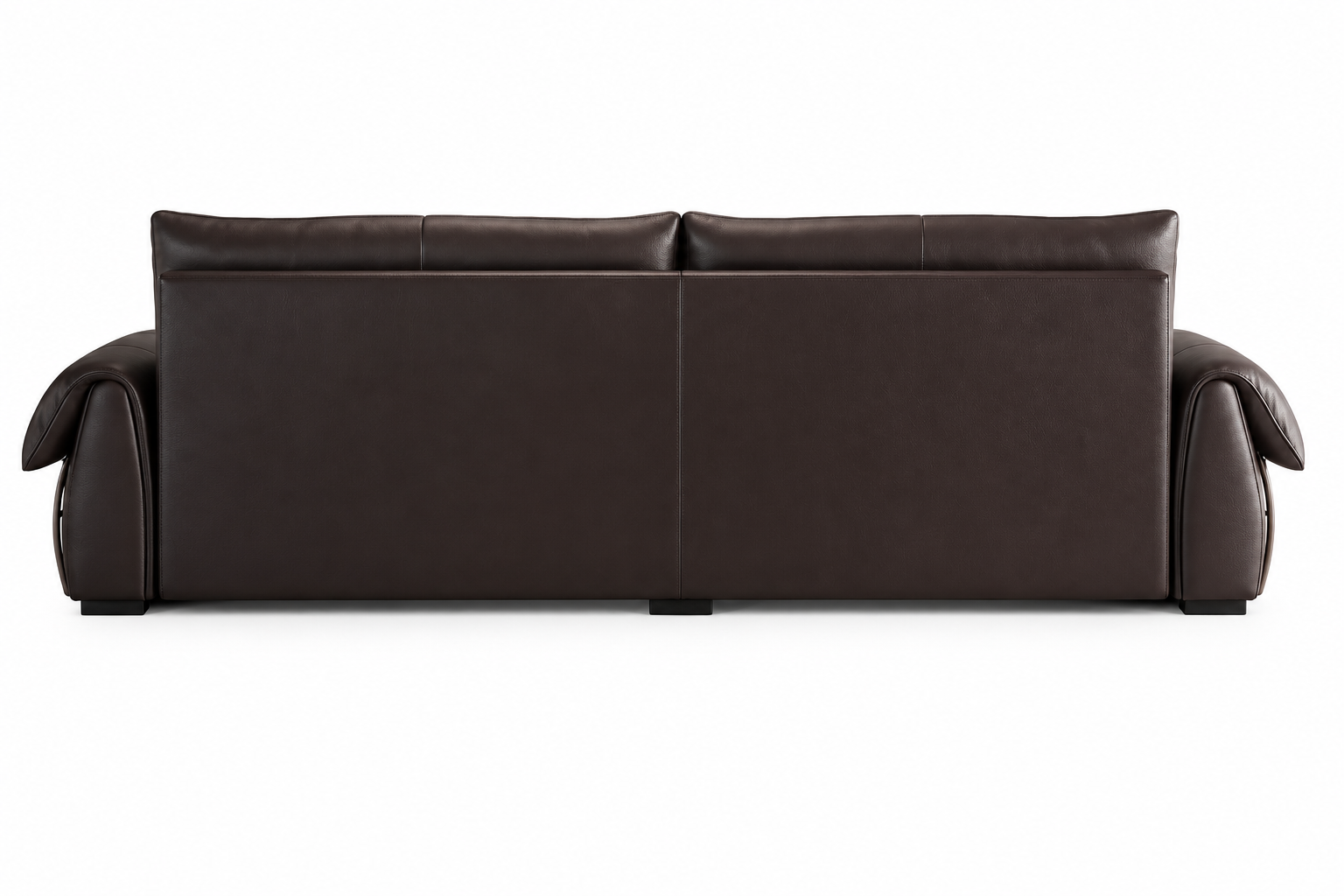 Back view of the Onyx sofa and structured back silhouette