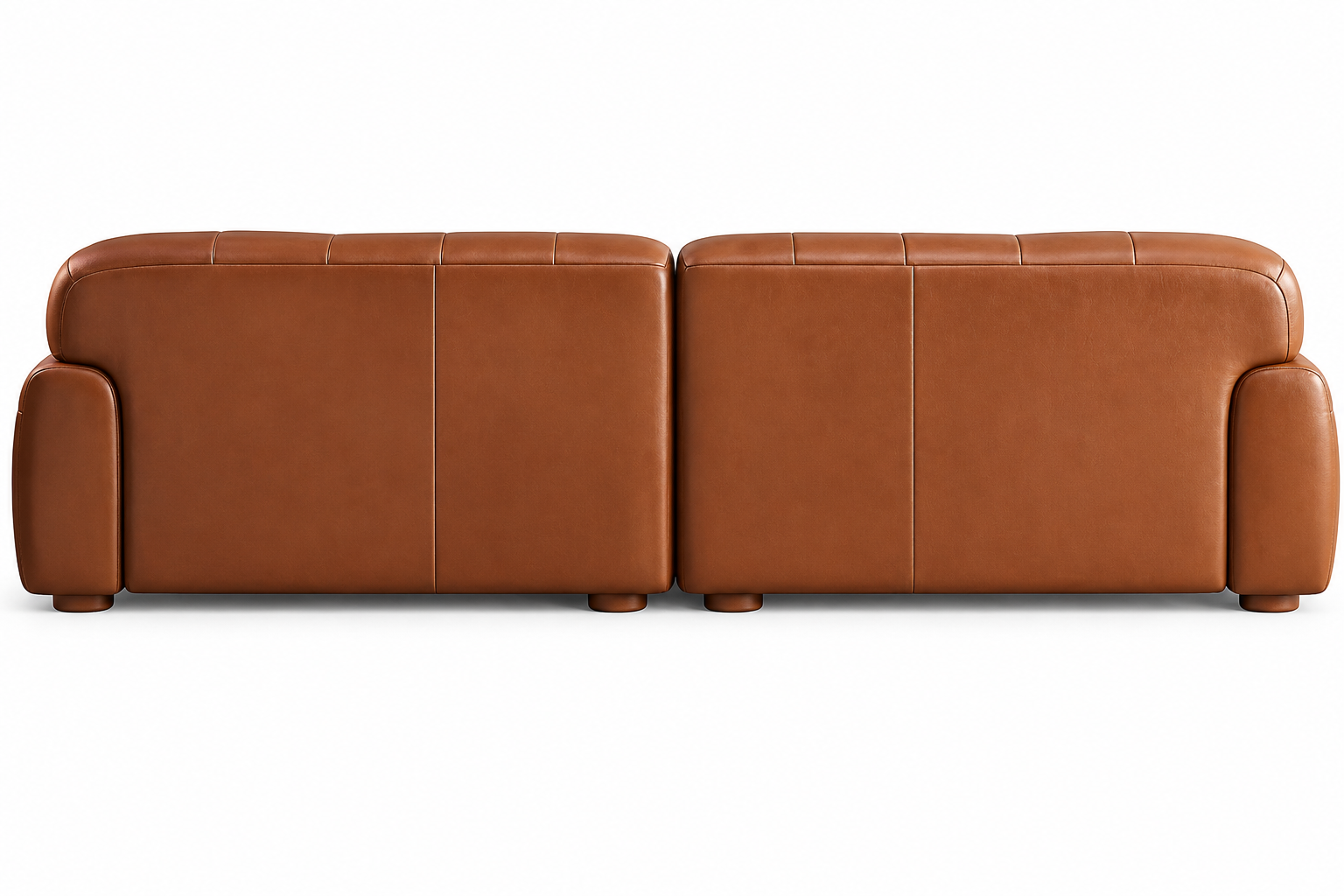 Back view of the Tawna upholstered sofa and tailored silhouette